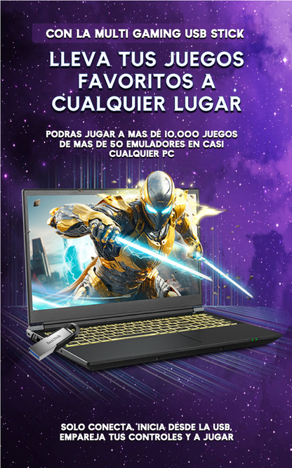 Multi Gaming USB Stick Retro Classic + 3D (versión Windows)  16,000 juegos