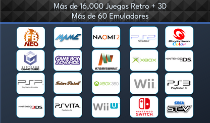 Multi Gaming USB Stick Retro Classic + 3D (versión Windows)  16,000 juegos
