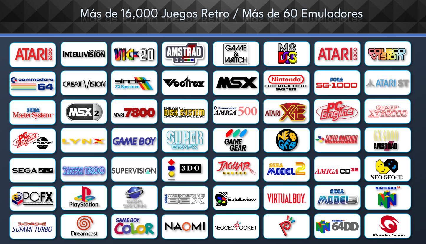Multi Gaming USB Stick Retro Classic + 3D (versión Windows)  16,000 juegos